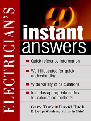 cover image of Electrician's Instant Answers